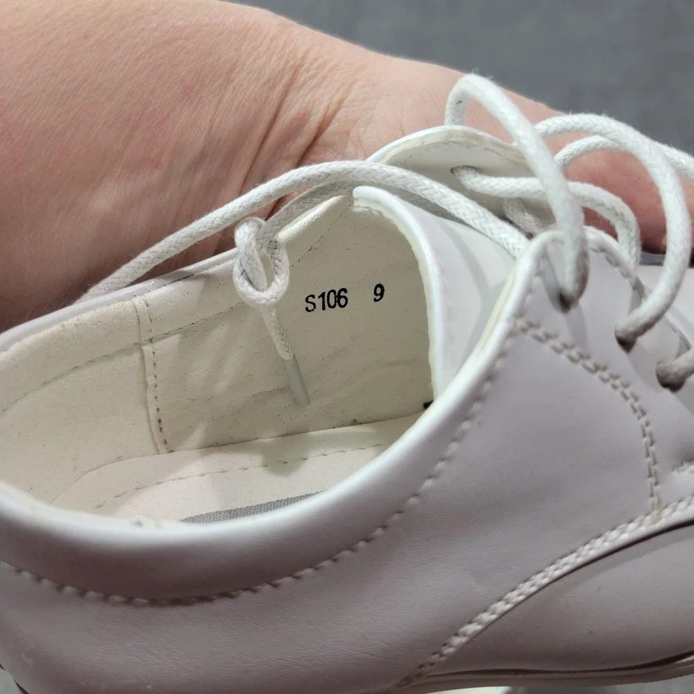 Tip Top Boys White Lace Up Dress Shoes Oxford S106 Size 9 Toddler Formal Wedding